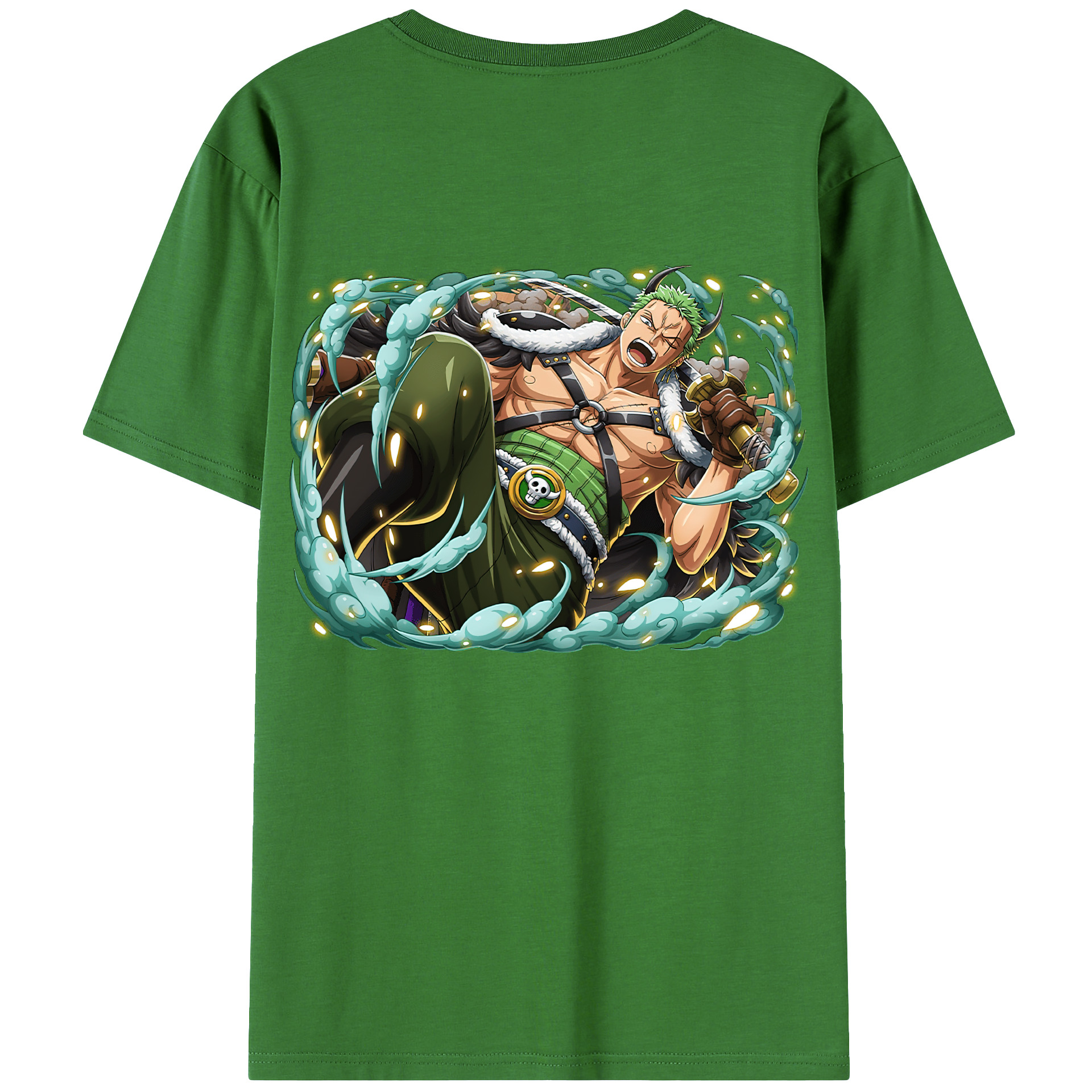 ワンピース ロロノア・ゾロ ONE PIECE Roronoa Zoro レディース半袖Tシャツ(バックプリント)